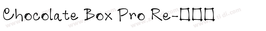 Chocolate Box Pro Re字体转换